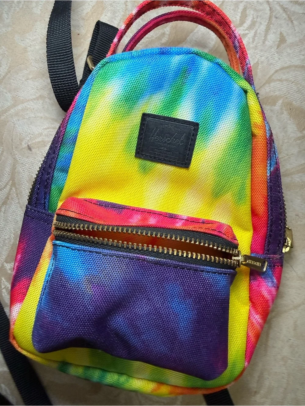 Mini Tie-Dye Backpack Shoulder Bag in Multicolor